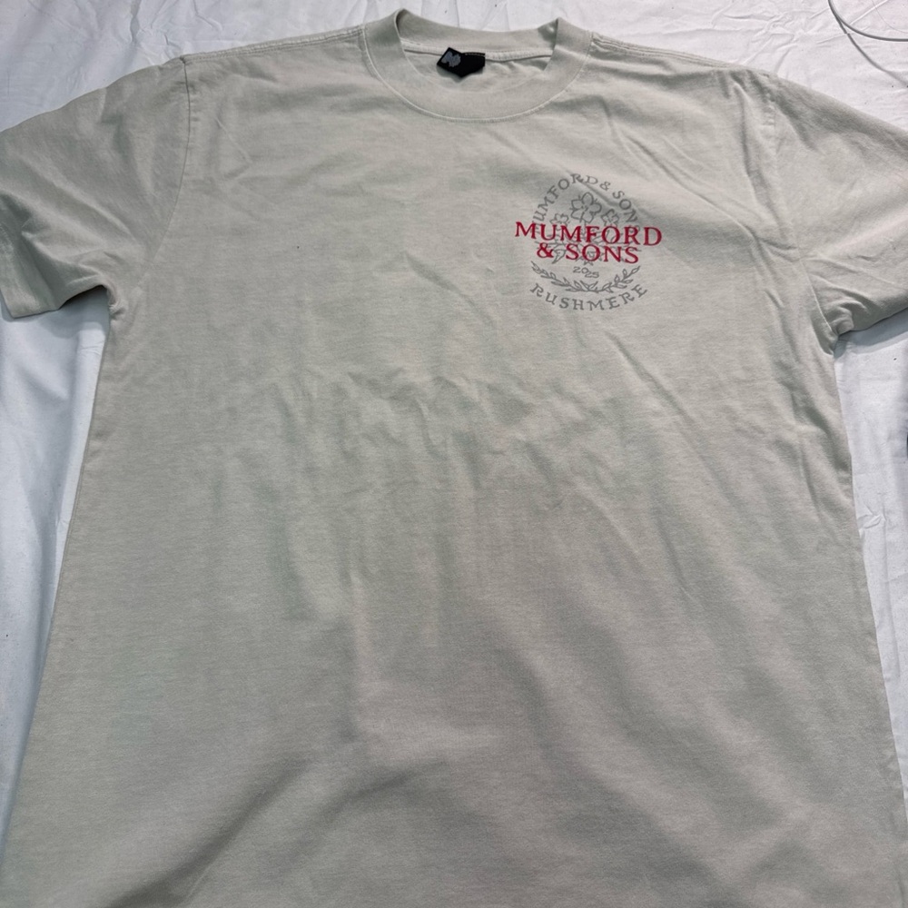 Cream Logo Crew Neck T-Shirt - Mens